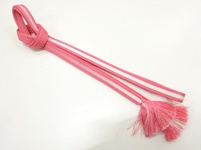 JAPANESE KIMONO / HANDTIED OBIJIME CORD 